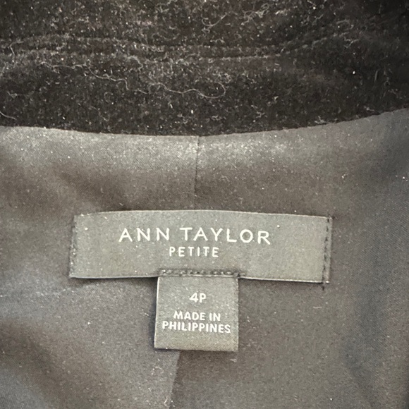 Ann Taylor Black Velvet Blazer - Picture 2 of 4
